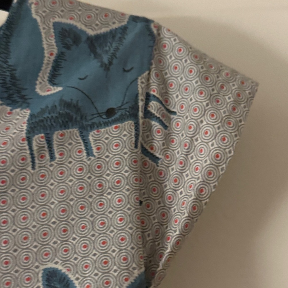 Blue Patterned fox dress - Picture 10 of 10